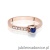 Pierścionek W0435 Szafir 0,15ct różowe złoto