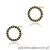 Kolczyki K0580 z czarnymi diamentami żółte złoto