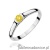Pierścionek W0369 Diament Laboratoryjny żółty 0,15ct białe złoto