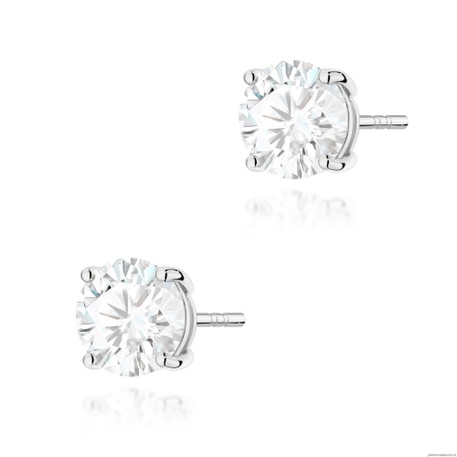 Kolczyki K0583 Diament 2 x 2.00ct białe złoto