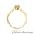 Pierścionek W0295 Diament Laboratoryjny różowy 0,15ct żółte złoto