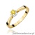 Pierścionek W0295 Diament Laboratoryjny żółty 0,15ct żółte złoto