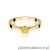 Pierścionek W0295 Diament Laboratoryjny żółty 0,15ct żółte złoto