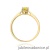 Pierścionek W0295 Diament Laboratoryjny żółty 0,15ct żółte złoto