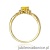 Pierścionek W0019 Diament Laboratoryjny żółty 0,50ct żółte złoto