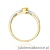 Pierścionek W0028 Diament Laboratoryjny żółty 0,50ct żółte złoto