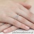 Pierścionek W0065 Diament Laboratoryjny niebieski 0,50ct białe złoto