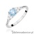 Pierścionek W0451 Diament Laboratoryjny niebieski 0,50ct białe złoto