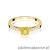 Pierścionek W0066 Diament Laboratoryjny żółty 0,50ct żółte złoto