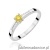 Pierścionek W0258 Diament Laboratoryjny żółty 0,15ct białe złoto