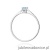 Pierścionek W0335 Diament Laboratoryjny niebieski 0,15ct białe złoto