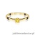 Pierścionek W0335 Diament Laboratoryjny żółty 0,15ct żółte złoto