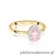 Pierścionek W0455 Diament Laboratoryjny różowy 0,50ct żółte złoto
