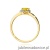 Pierścionek W0455 Diament Laboratoryjny żółty 0,50ct żółte złoto