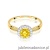 Pierścionek W0538 Diament Laboratoryjny żółty 0,50ct żółte złoto