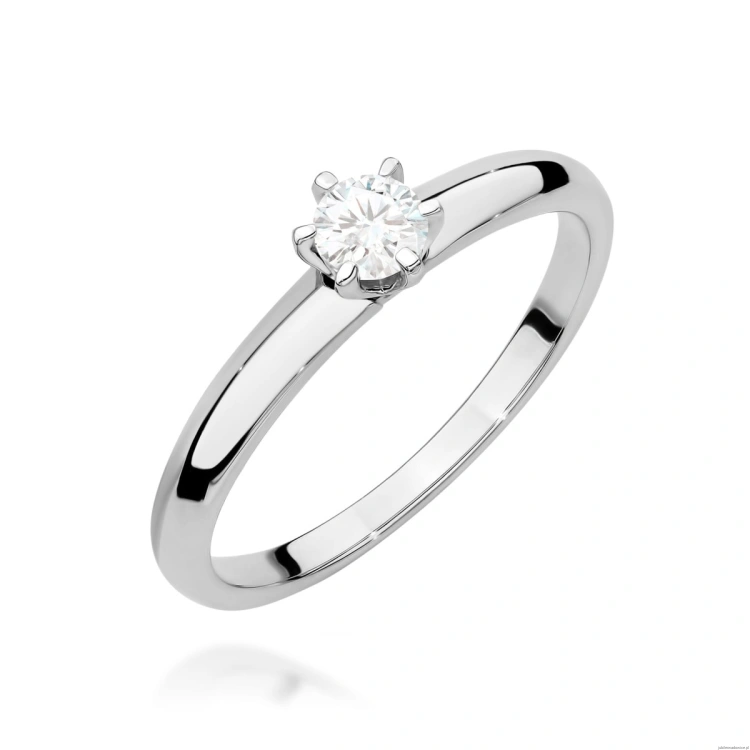 Pierścionek W0679 Diament Laboratoryjny 0,25ct białe złoto