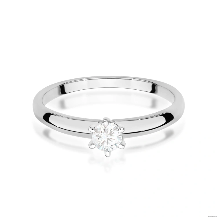 Pierścionek W0679 Diament Laboratoryjny 0,25ct białe złoto
