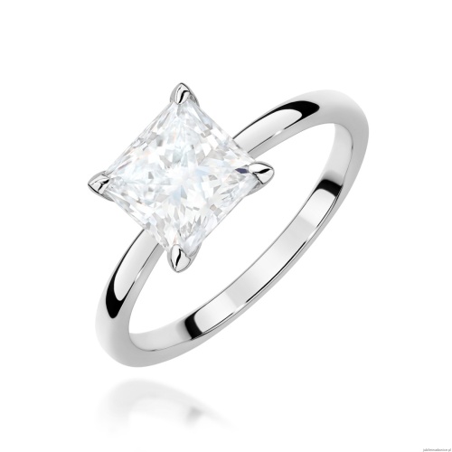 Pierścionek W0690 Diament Laboratoryjny 1,50ct białe złoto