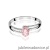 Pierścionek W0068 Diament Laboratoryjny różowy 0,50ct białe złoto 375
