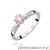 Pierścionek W0074 Diament Laboratoryjny różowy 0,50ct białe złoto 375