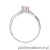 Pierścionek W0074 Diament Laboratoryjny różowy 0,50ct białe złoto 375