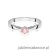 Pierścionek W0229 Diament Laboratoryjny różowy 0.30ct białe złoto 375