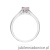 Pierścionek W0229 Diament Laboratoryjny różowy 0.30ct białe złoto 375