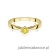 Pierścionek W0229 Diament Laboratoryjny żółty 0.30ct żółte złoto 375