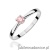 Pierścionek W0335 Diament Laboratoryjny różowy 0,15ct białe złoto 375
