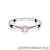 Pierścionek W0335 Diament Laboratoryjny różowy 0,15ct białe złoto 375