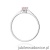Pierścionek W0335 Diament Laboratoryjny różowy 0,15ct białe złoto 375