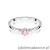 Pierścionek W0365 Diament Laboratoryjny różowy 0,15ct białe złoto 375