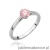 Pierścionek W0543 Diament Laboratoryjny różowy 0,50ct białe złoto 375