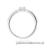 Pierścionek W0671 z diamentami laboratoryjnymi białe złoto 375
