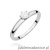 Pierścionek W0679 Diament Laboratoryjny 0,25ct białe złoto 375