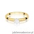 Pierścionek W0679 Diament Laboratoryjny 0,25ct żółte złoto 375