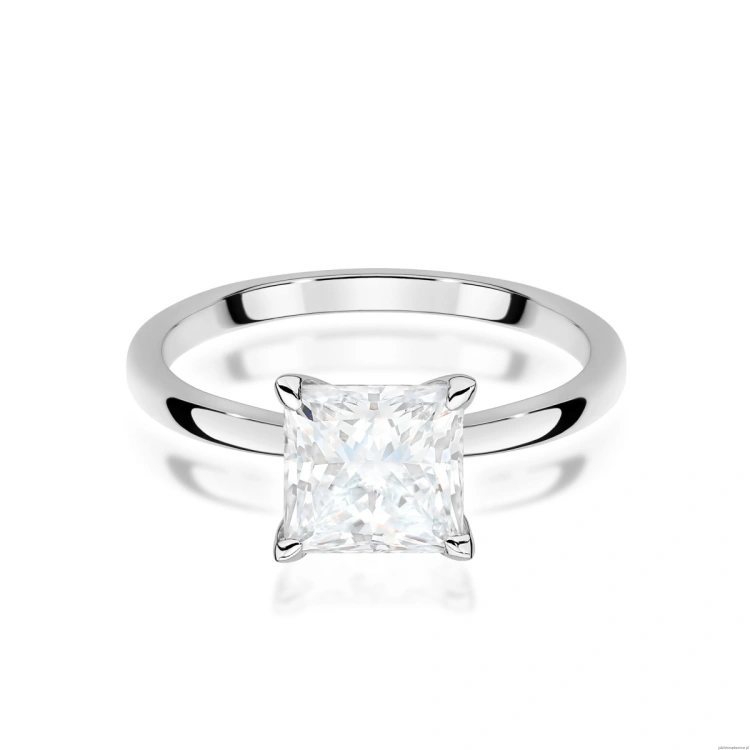 Pierścionek W0690 Diament Laboratoryjny 1,50ct białe złoto 375