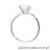 Pierścionek W0690 Diament Laboratoryjny 1,50ct białe złoto 375