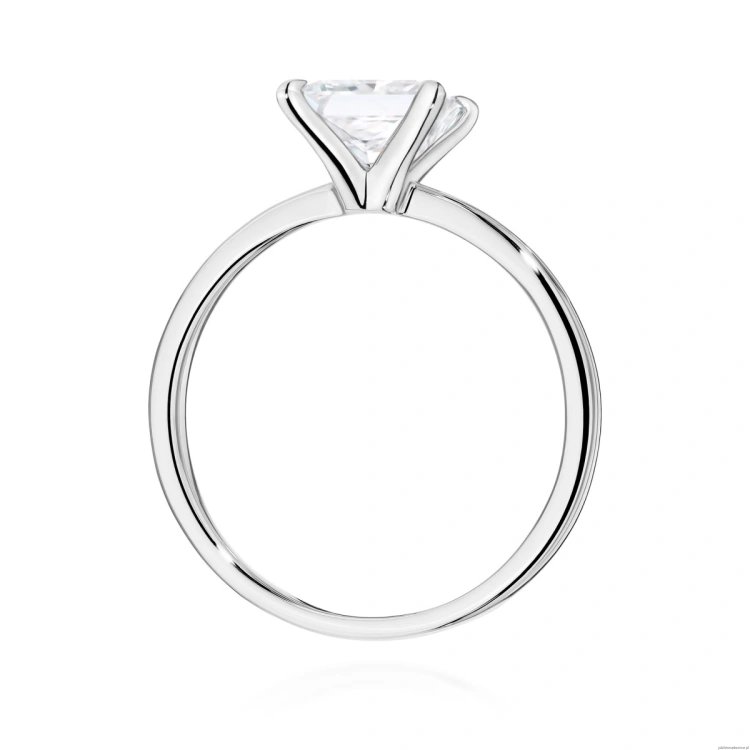 Pierścionek W0690 Diament Laboratoryjny 1,50ct białe złoto 375