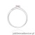 Pierścionek W0262 Diament Laboratoryjny różowy 0,15ct białe złoto