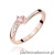 Pierścionek W0262 Diament Laboratoryjny różowy 0,15ct różowe złoto