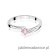 Pierścionek W0262 Diament Laboratoryjny różowy 0,15ct białe złoto 375