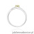 Pierścionek W0262 Diament Laboratoryjny żółty 0,15ct białe złoto 375