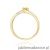 Pierścionek W0262 Diament Laboratoryjny żółty 0,15ct żółte złoto 375