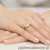 Pierścionek Diament Laboratoryjny różowy 1,00ct żółte złoto