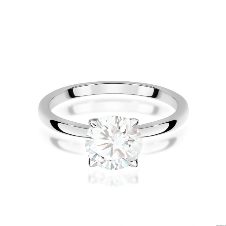 Pierścionek W0687 Diament 1,00ct Białe złoto
