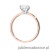 Pierścionek W0687 Diament 1,00ct Różowe złoto