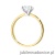 Pierścionek W0688 Diament 1,00ct Żółte złoto