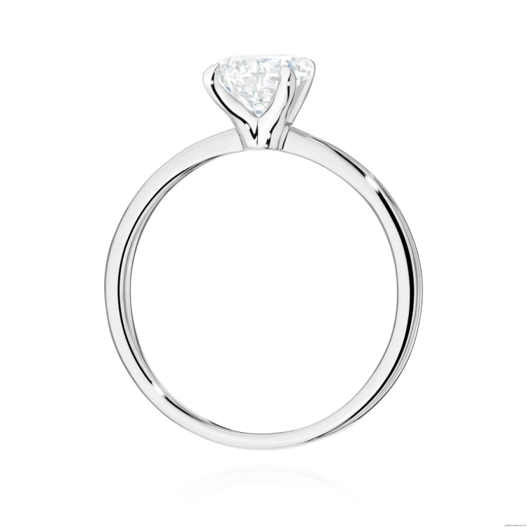 Pierścionek W0689 Diament 1,00ct Białe złoto