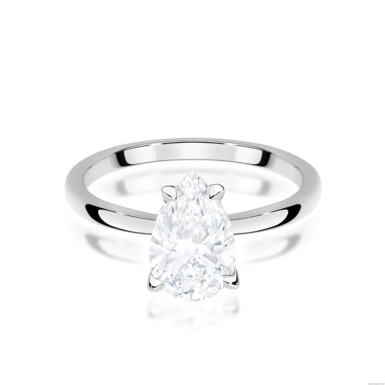 Pierścionek W0689 Diament 1,00ct Białe złoto